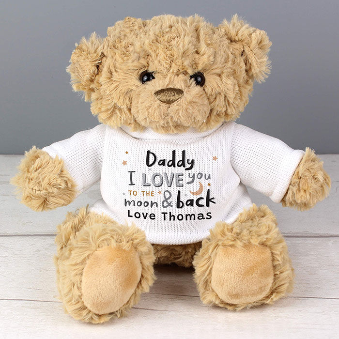 I love you to the sales moon and back teddy bear