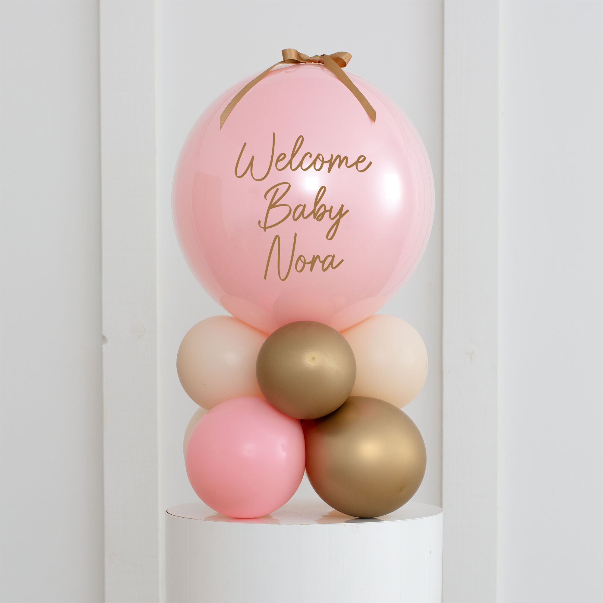 Personalised Pink Air-Filled Bubble Stack - FREE DELIVERY