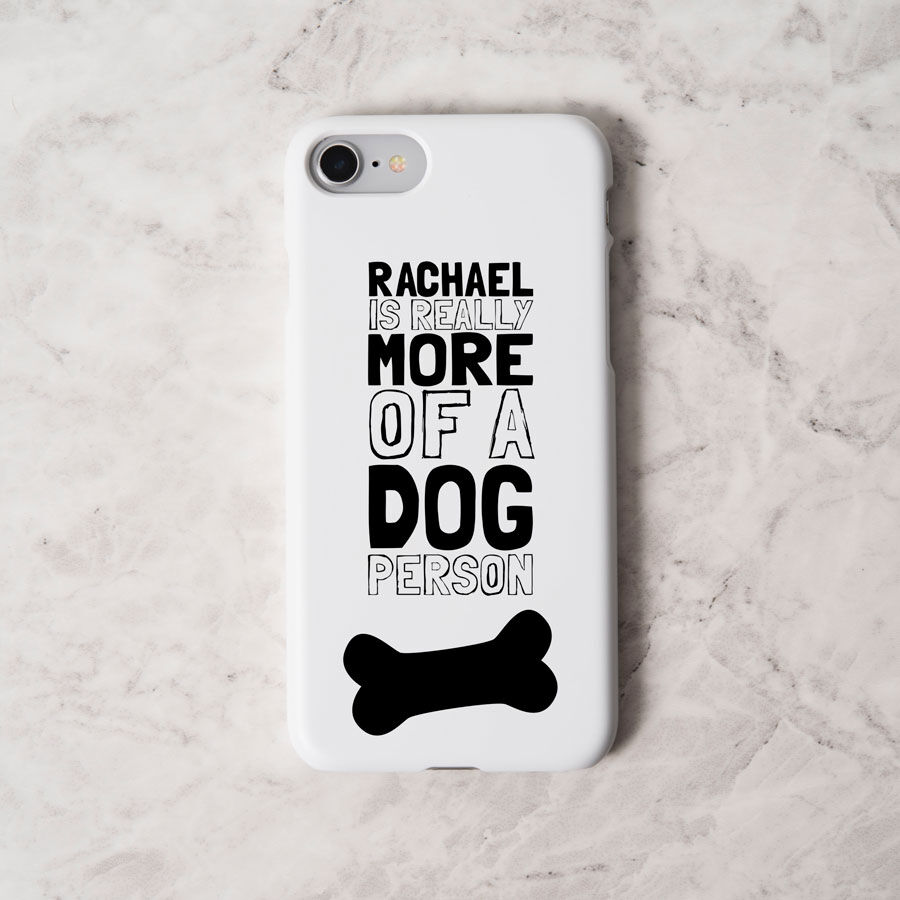 Personalised iPhone Snap Cover More of a Dog Person