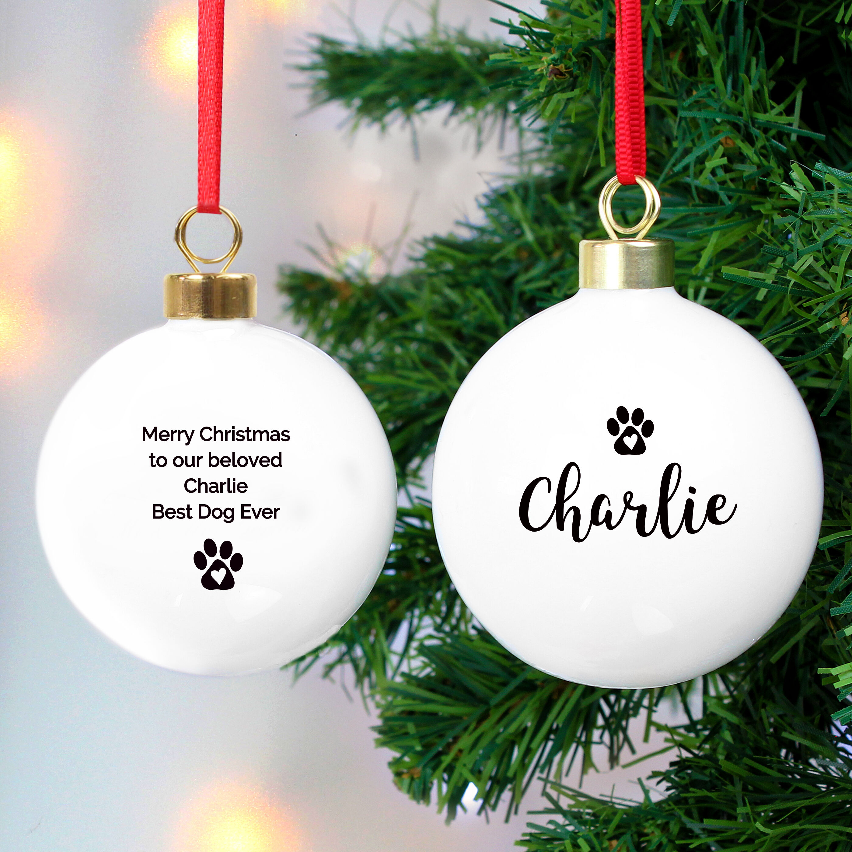 Personalised Pet Ceramic Bauble