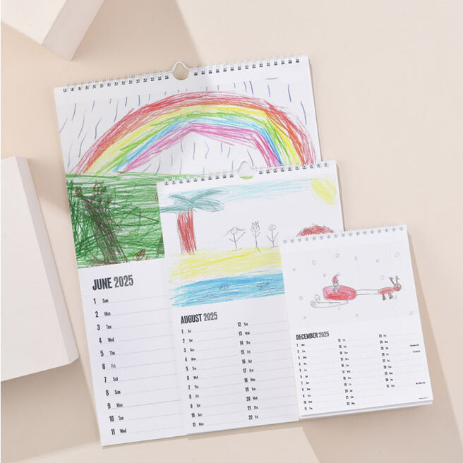 Personalised Children's Artwork Photo Upload Calendar