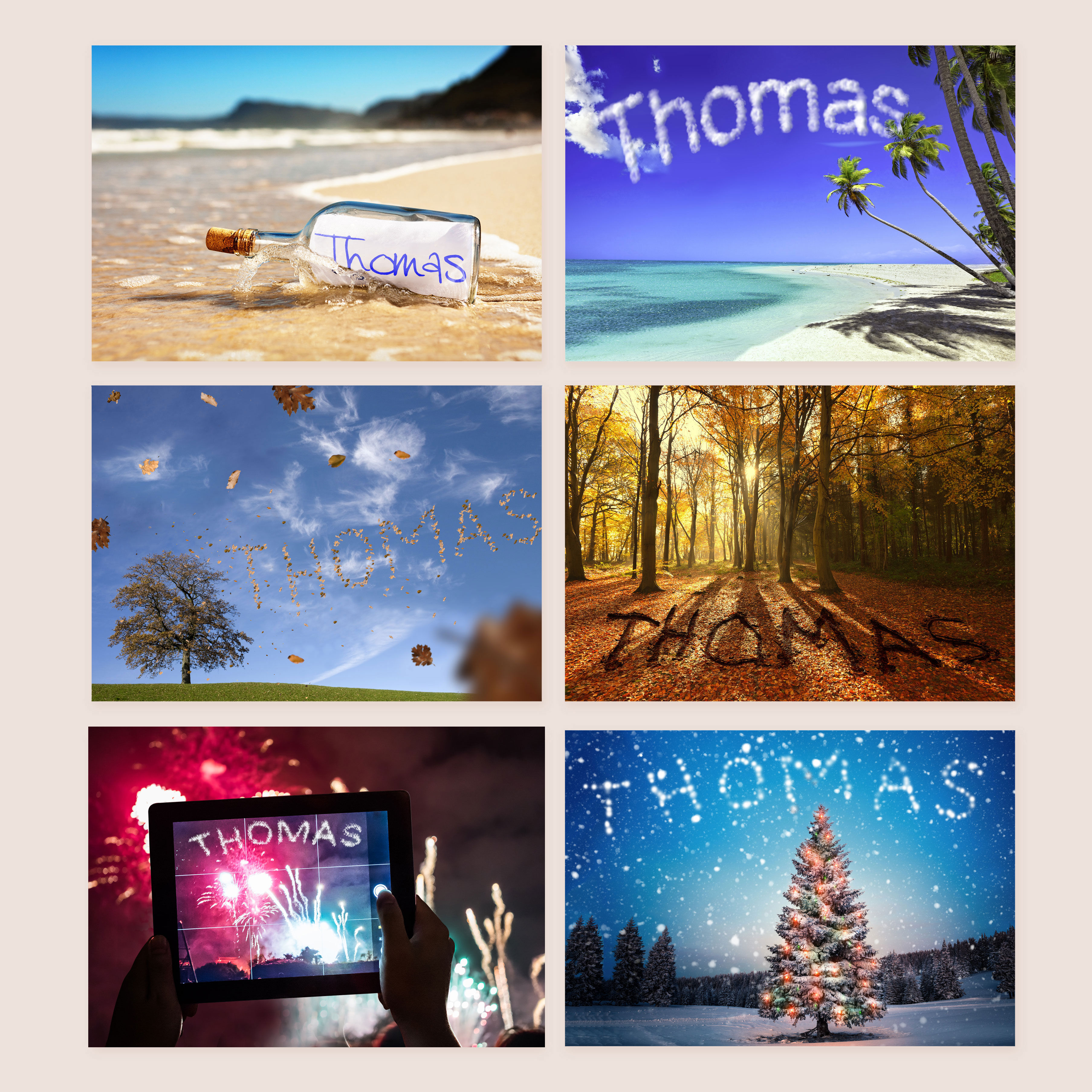 Personalised Seasonal Calendar - 3rd Edition | GettingPersonal.co.uk