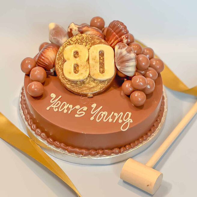 Personalised 80th Birthday Mini Guylian Smash Cake
