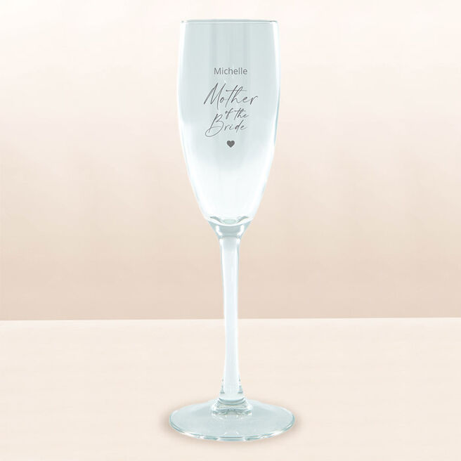 Personalised Engraved Prosecco Glass - Mother Of The Bride