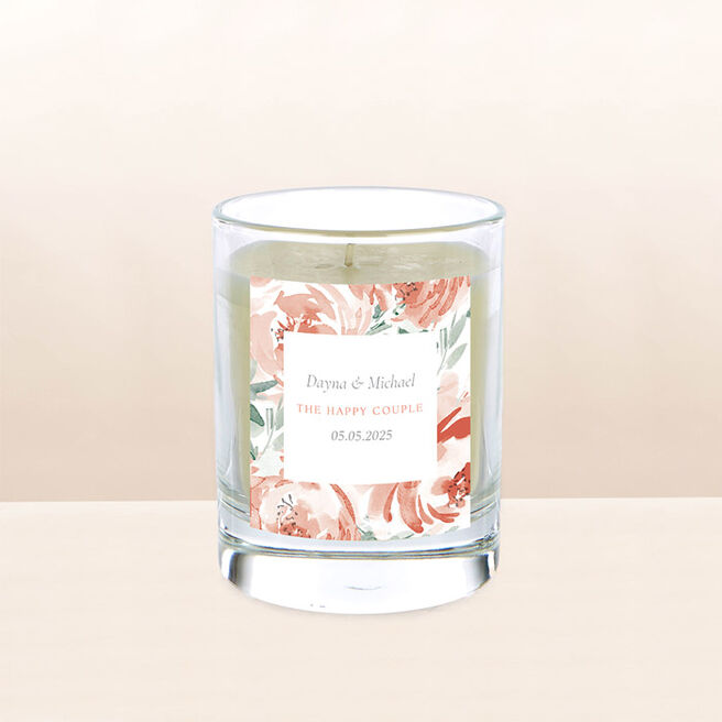 Personalised Candle - The Happy Couple