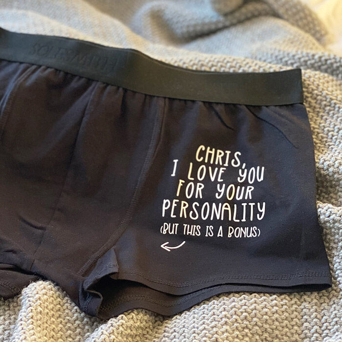 Personalised boxer sale shorts uk