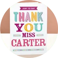 personalised thank you teacher Cards