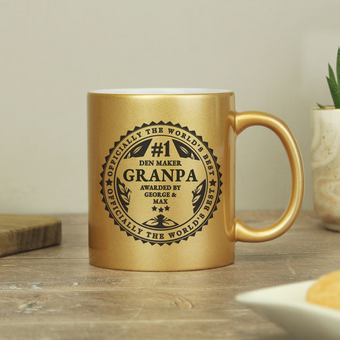 Personalised World's Best Gold Mug