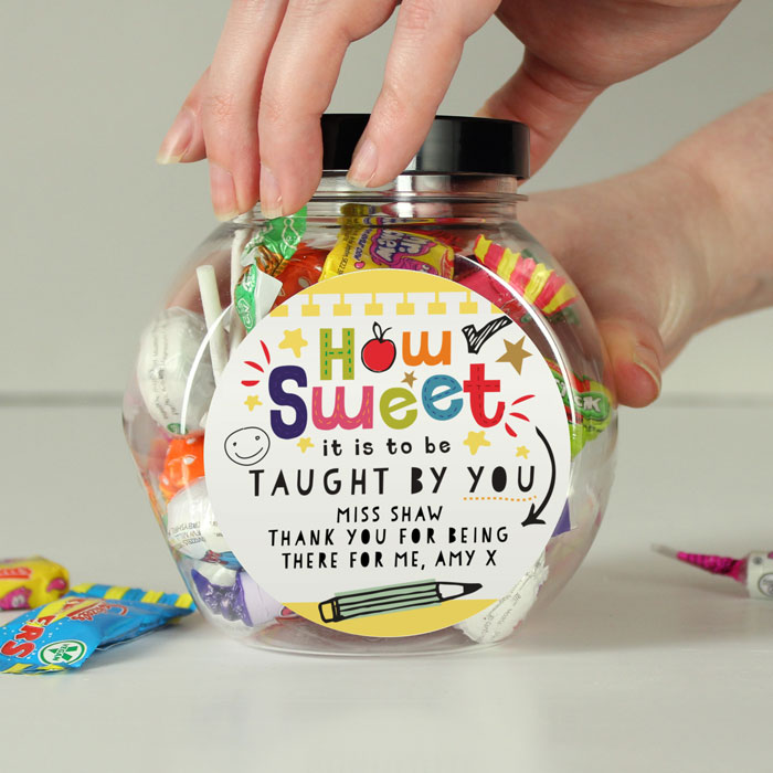 Personalised Shape Little Minds Sweet Jar