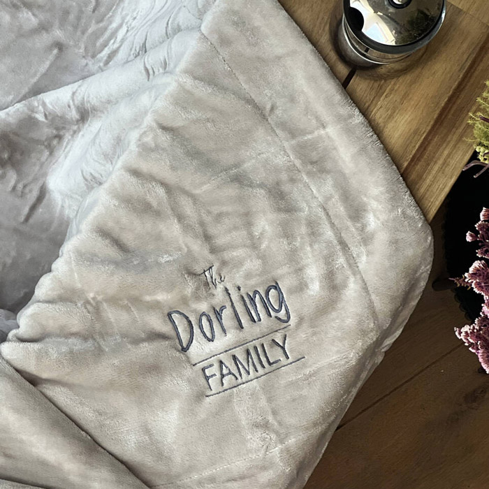 Personalised Family Blanket Surname