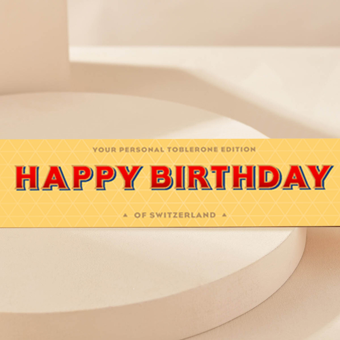 Happy Birthday Toblerone - 100g