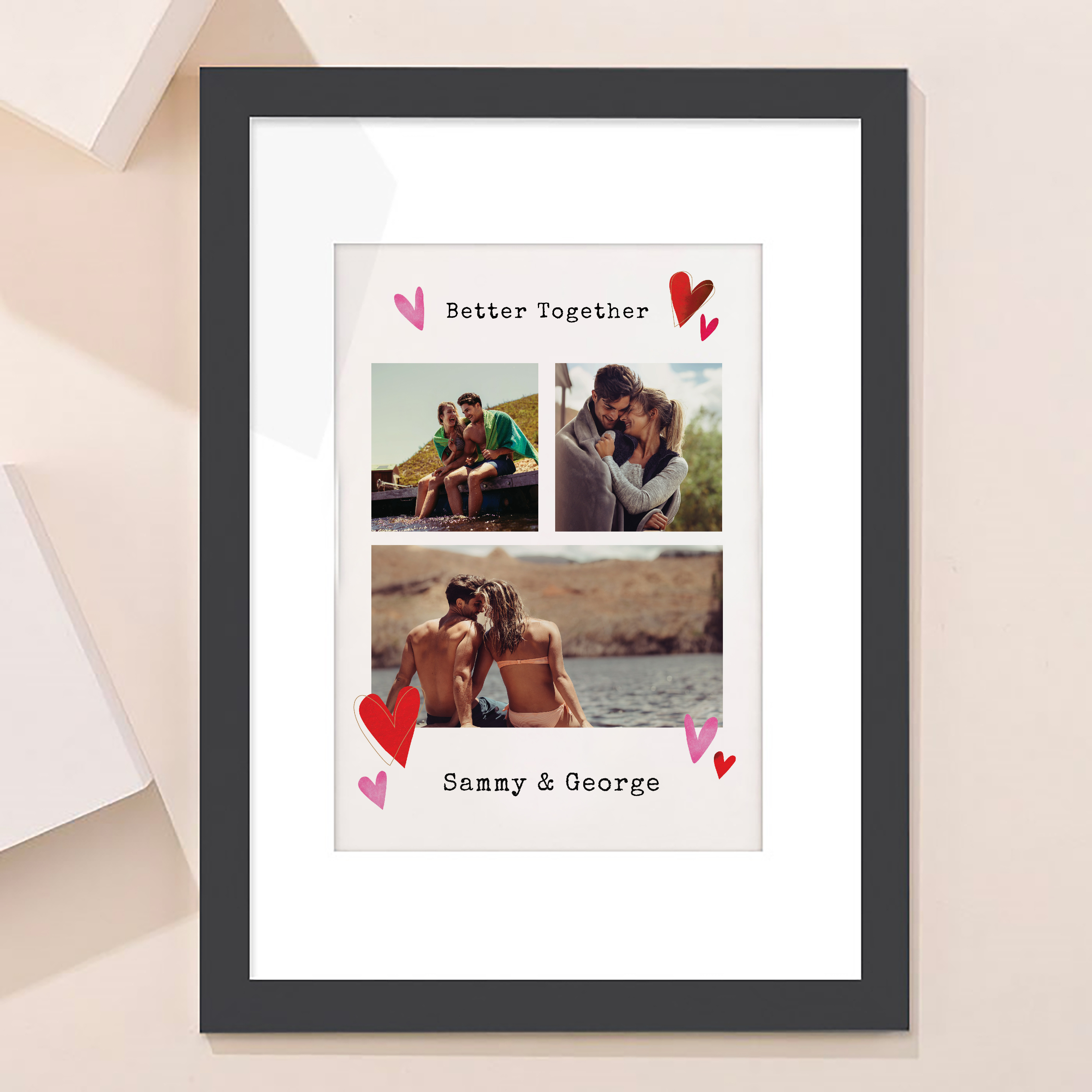 Multi Photo Upload Framed Photos Print - Better Together