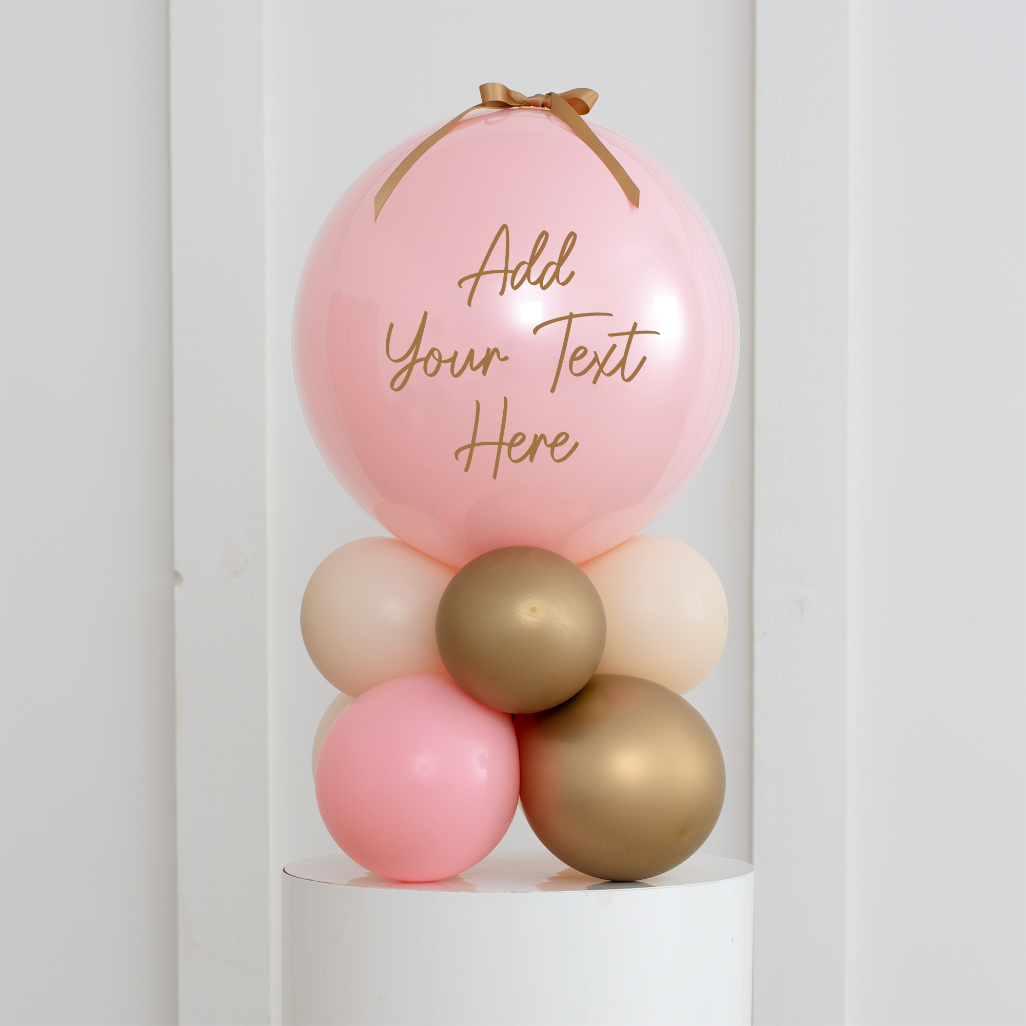 Personalised Pink Air-Filled Bubble Stack - FREE DELIVERY