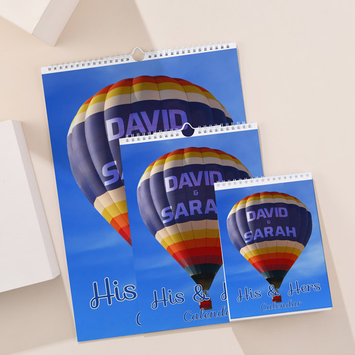 Personalised His And Hers Calendar - 2024-2025 Edition