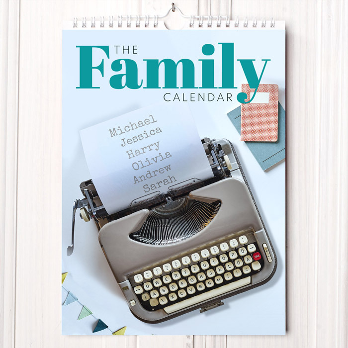 Personalised Our Family Calendar - 10th Edition - Planner Calendar