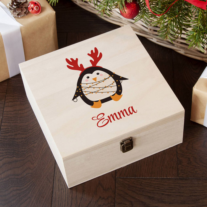 Personalised Little Penguin Christmas Eve Box