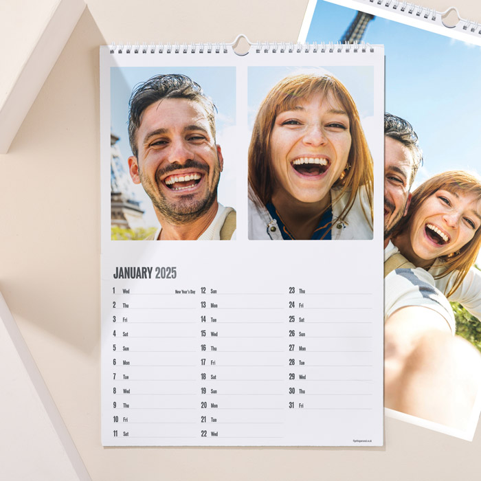 Create Your Own Multi-Photo Upload Calendar - 2 Photos