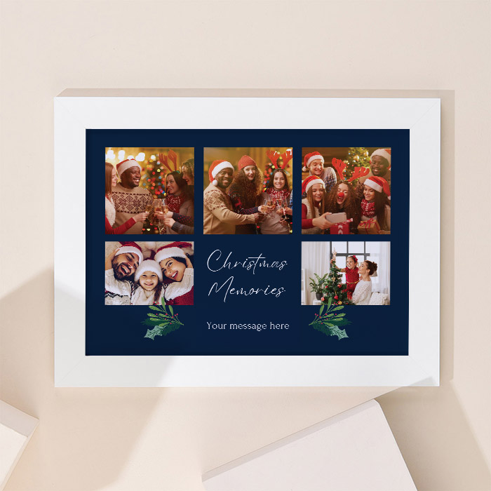 Multi Photo Upload Landscape Print - Christmas Memories