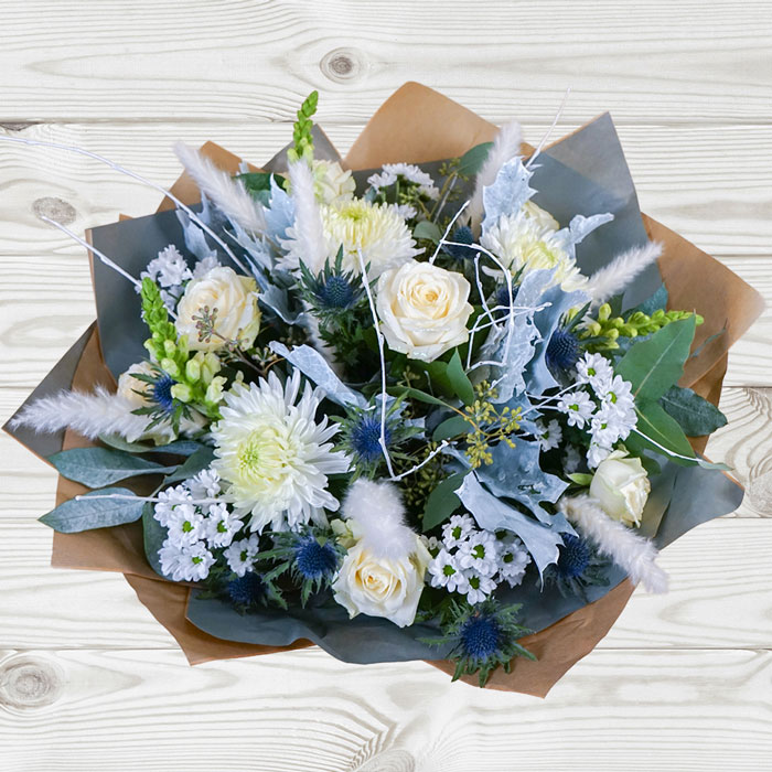 Snowflake Sparkle Flower Bouquet - FREE DELIVERY