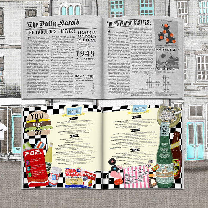 Personalised Book - Memory Lane 75th Birthday