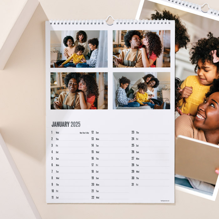 Create Your Own Multi-Photo Upload Calendar - 4 Photos