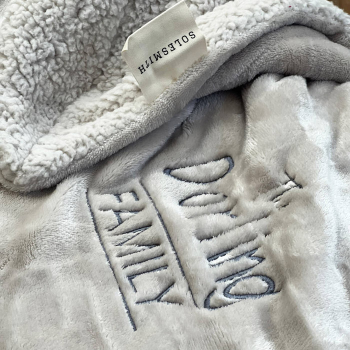 Personalised Family Blanket Surname