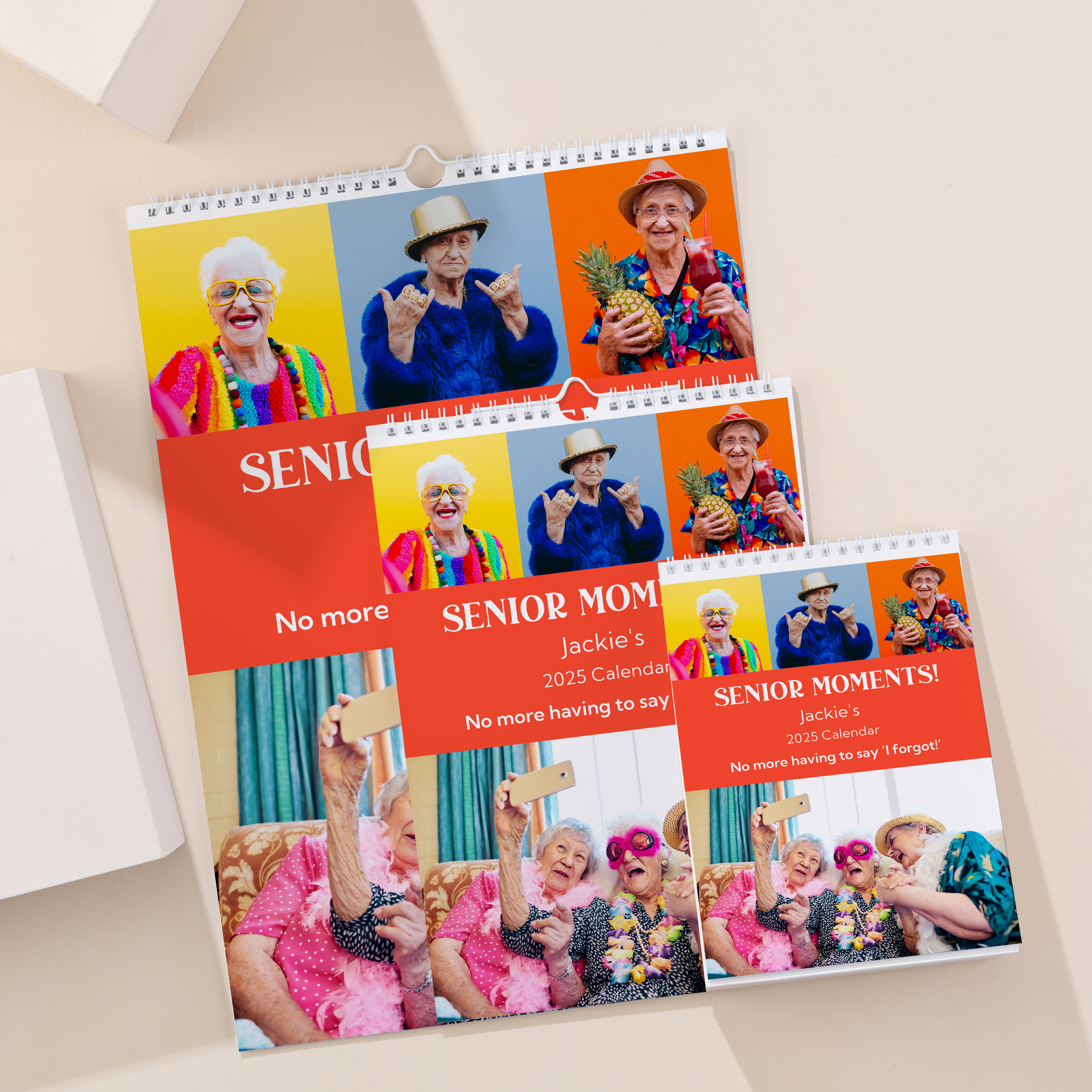 Personalised Senior Moments Calendar - 2024-2025 Edition