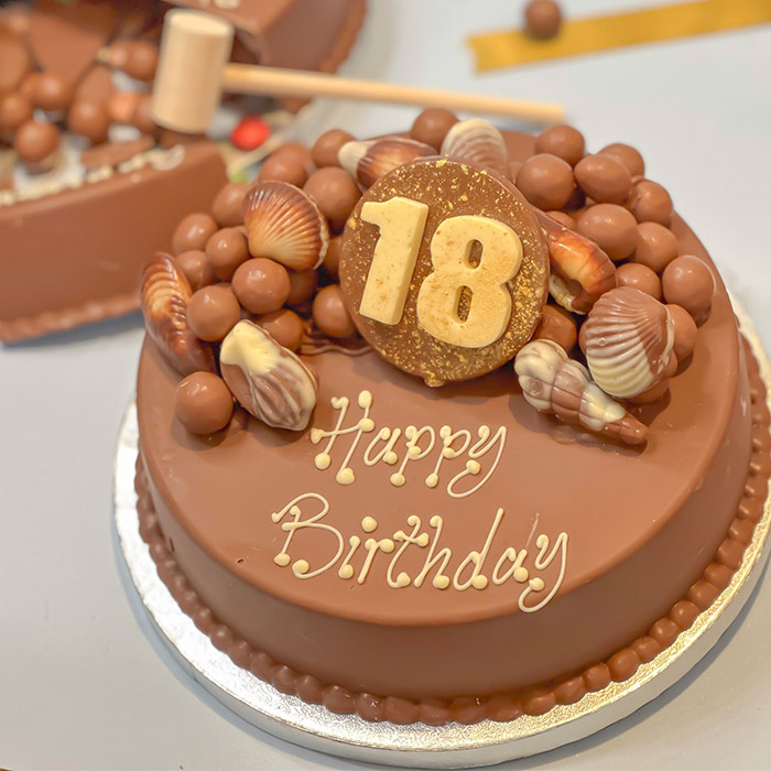 Personalised 18th Birthday Guylian Smash Cake