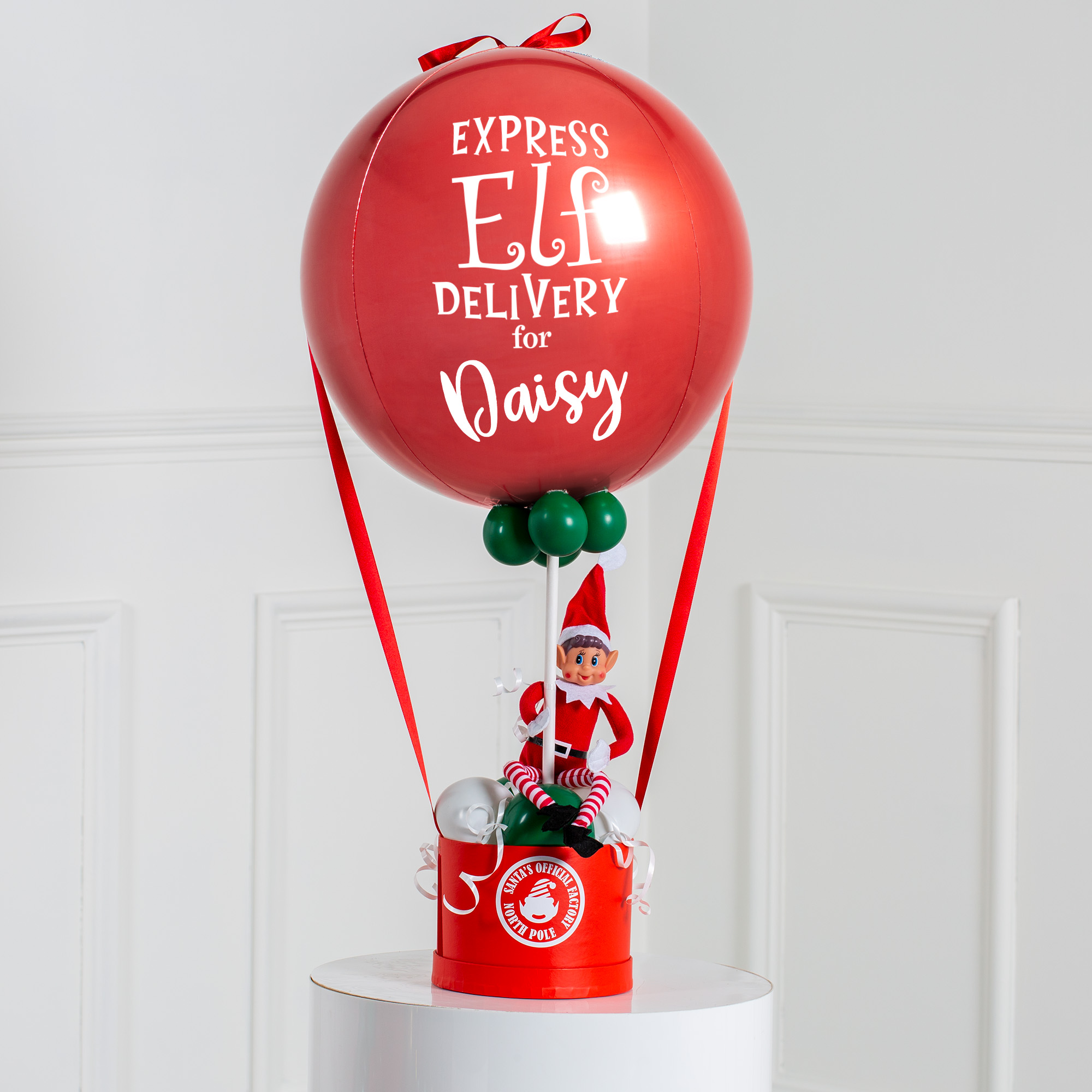 Elf On The Shelf Personalised Hot Air Balloon Stack  - FREE DELIVERY