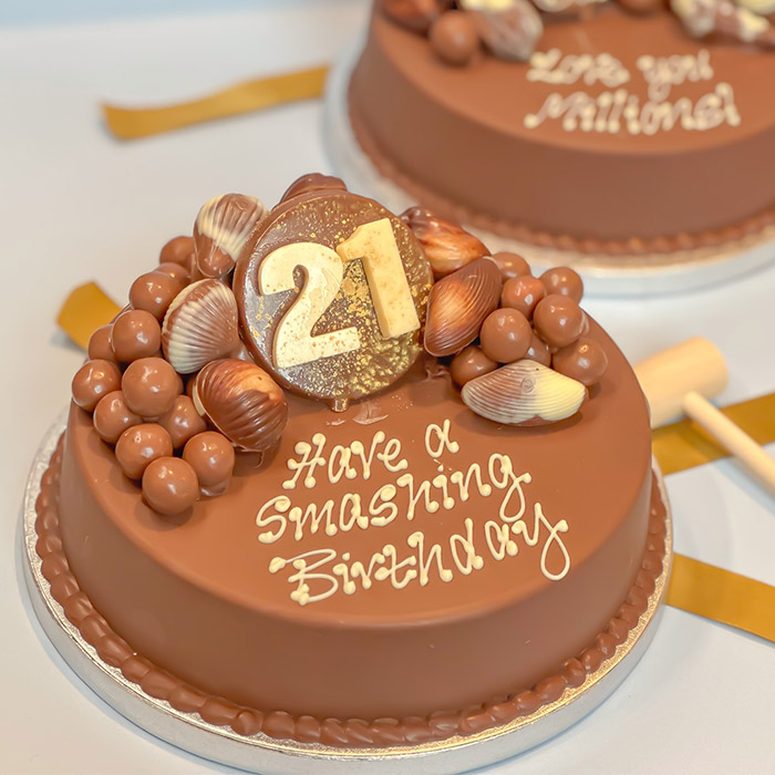 Personalised 21st Birthday Guylian Smash Cake