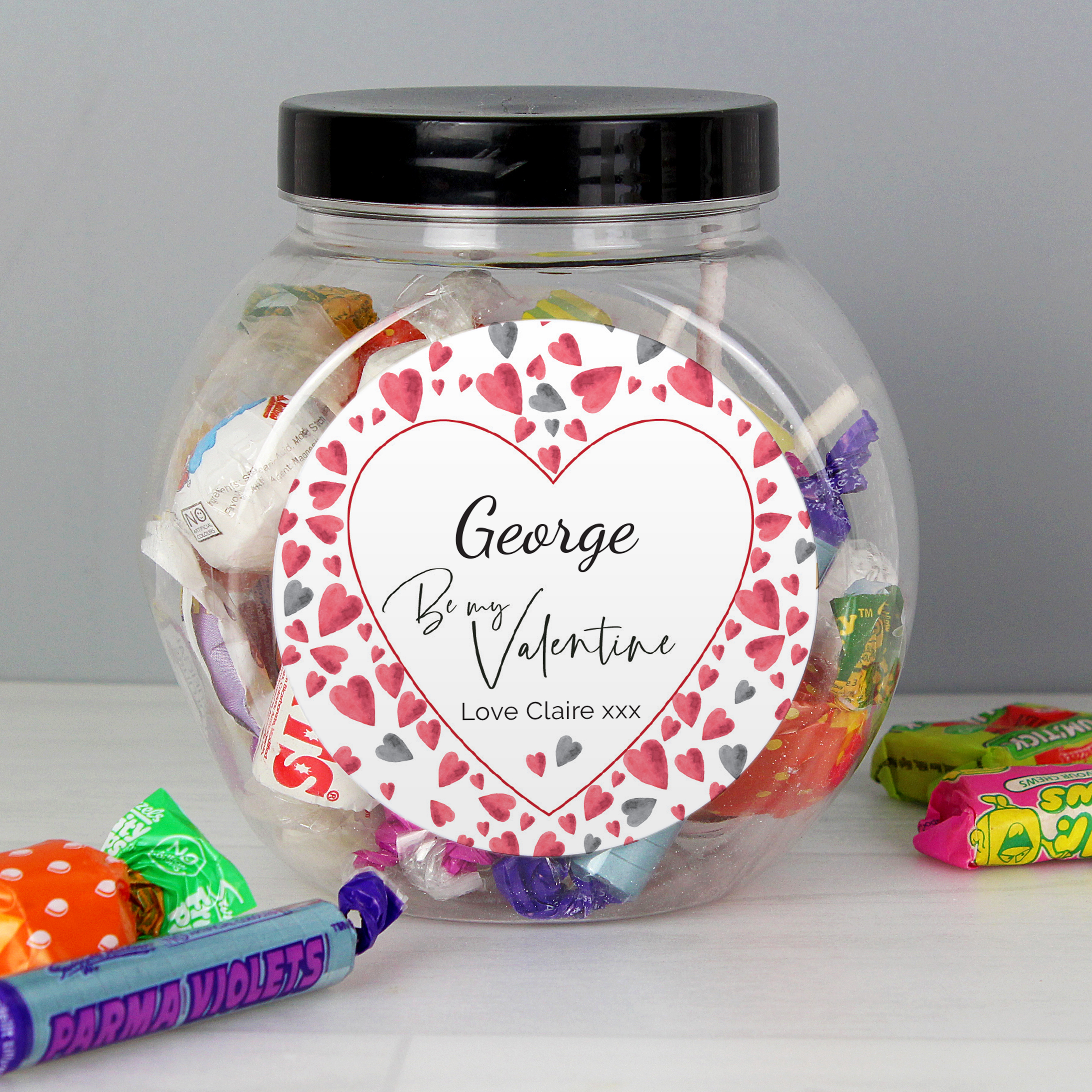 Personalised Swizzles Matlow Valentine's Sweet Jar