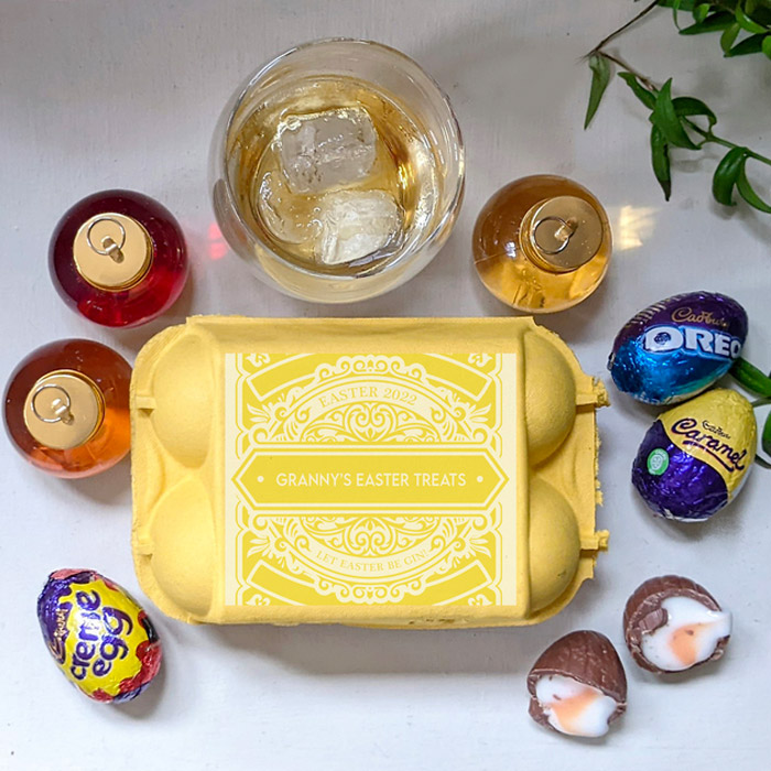 Personalised Gin & Chocolate Easter Egg Box