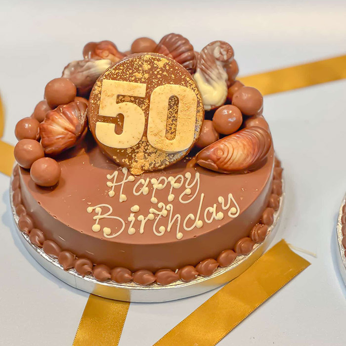 Personalised 50th Birthday Mini Guylian Smash Cake