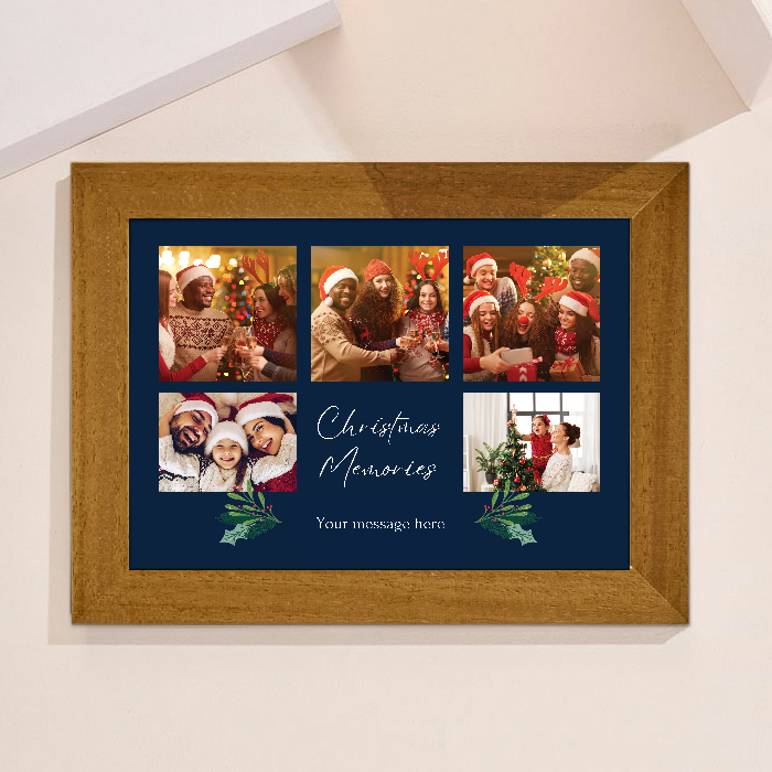 Multi Photo Upload Landscape Print - Christmas Memories