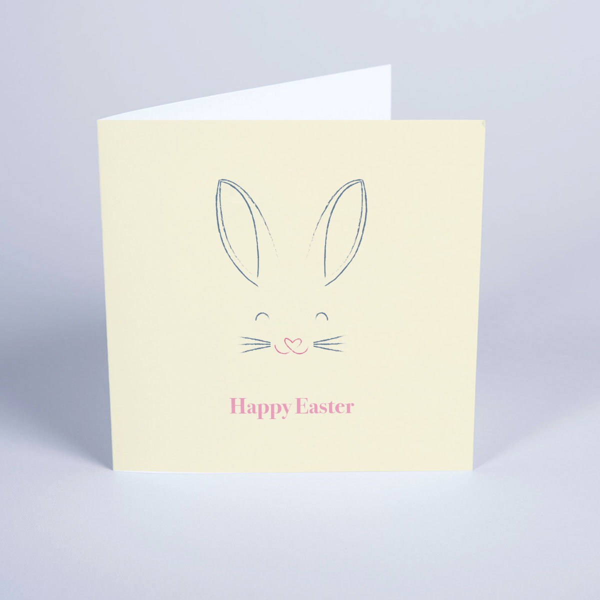 Happy Easter Drawn Bunny Card