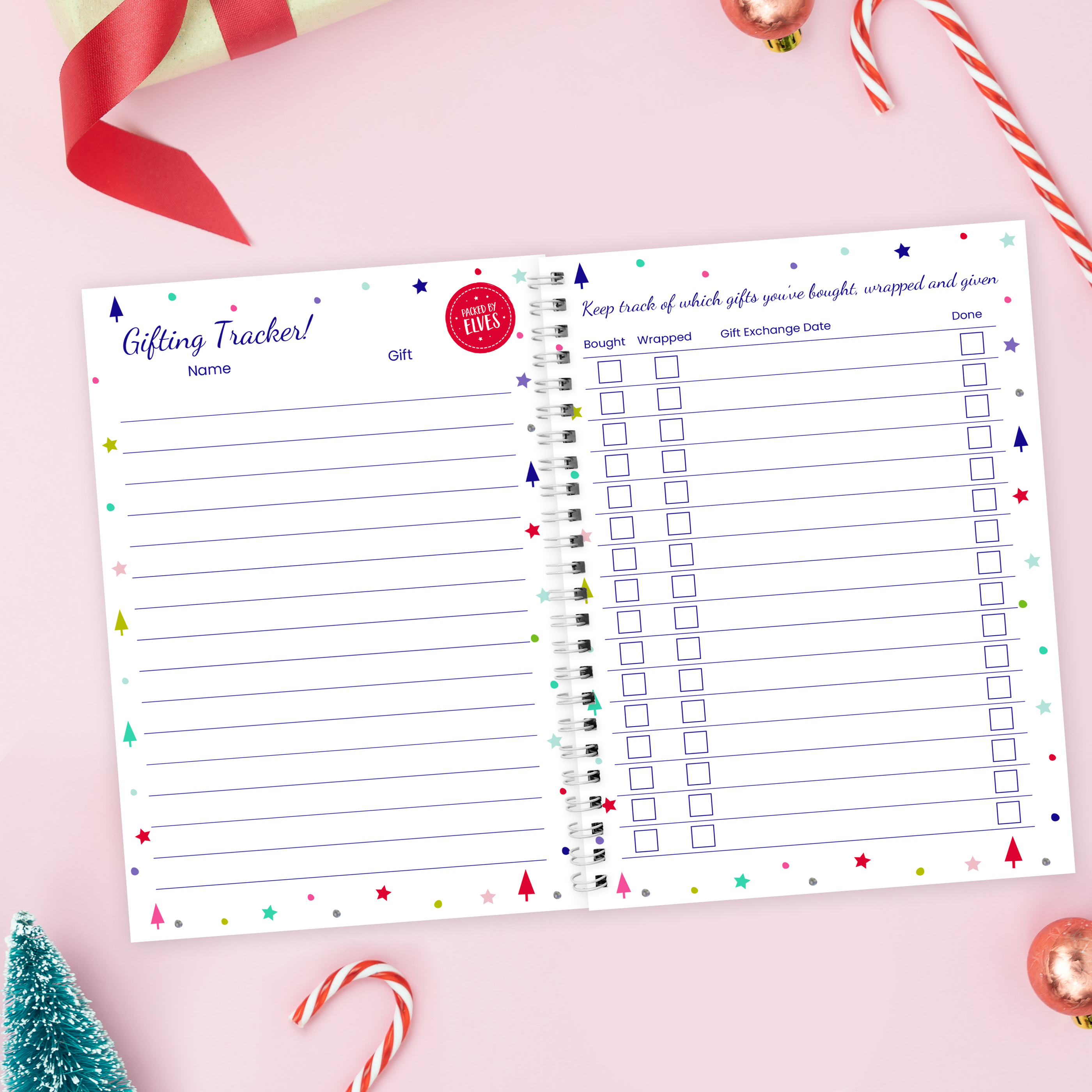 Personalised Christmas Planner Notebook