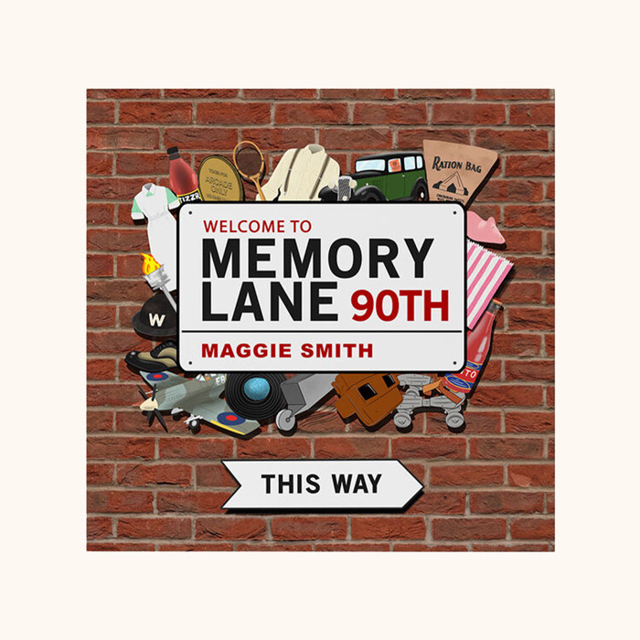 Personalised Book - Memory Lane 90th Birthday