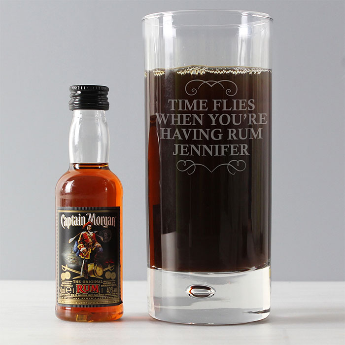 Personalised Captain Morgans Rum Set