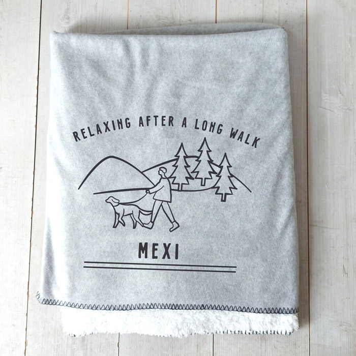 Personalised Dog Walking Blanket