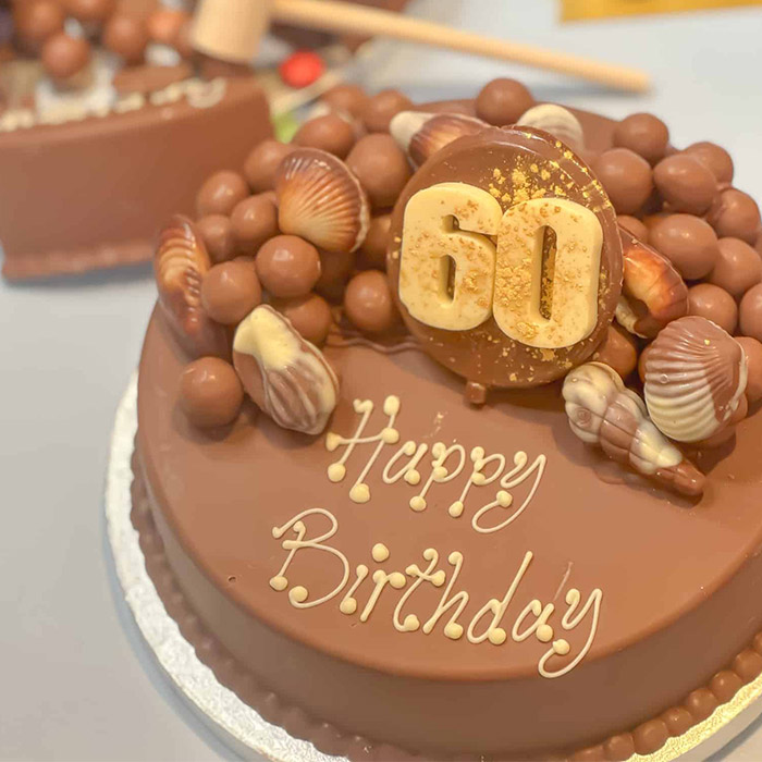 Personalised 60th Birthday Guylian Smash Cake