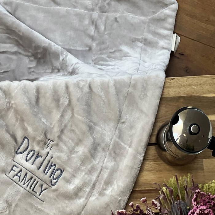 Personalised Family Blanket Surname