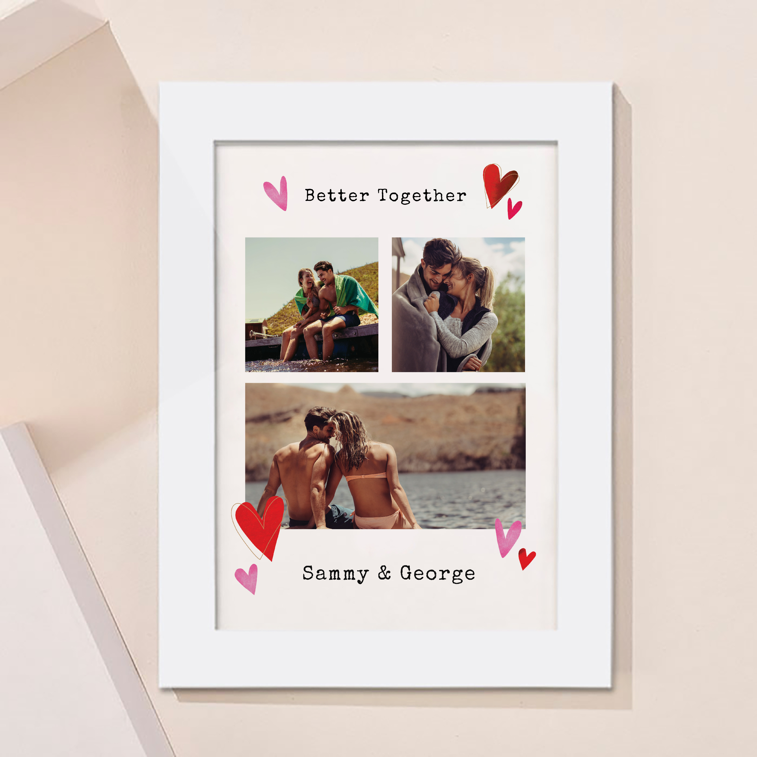 Multi Photo Upload Framed Photos Print - Better Together