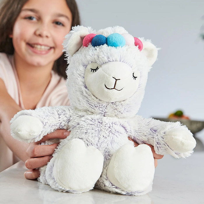 Warmies Heatable Scented Lavender Soft Toy Marshmallow Llama