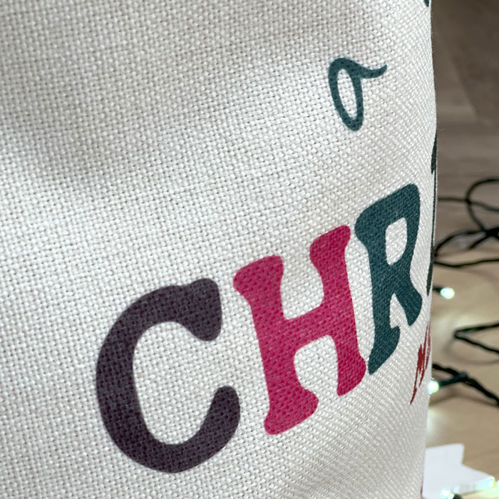 Personalised Colourful Christmas  Sack