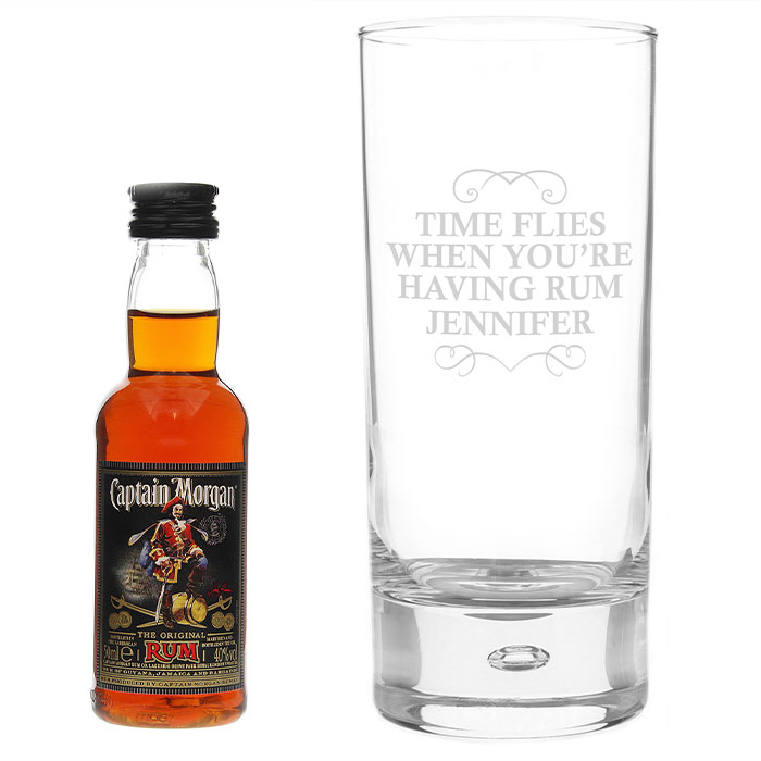 Personalised Captain Morgans Rum Set