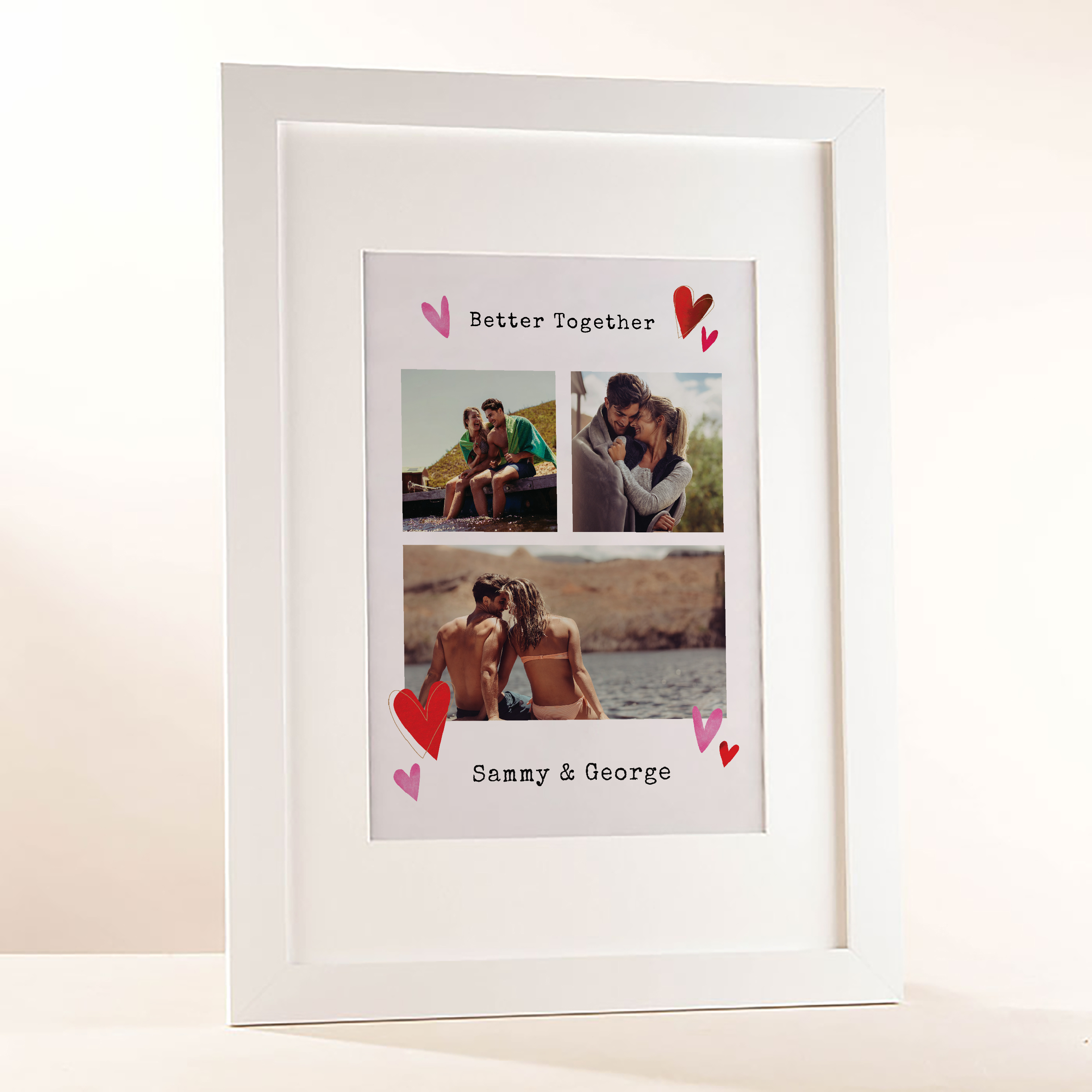 Multi Photo Upload Framed Photos Print - Better Together