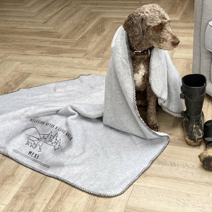 Personalised Dog Walking Blanket