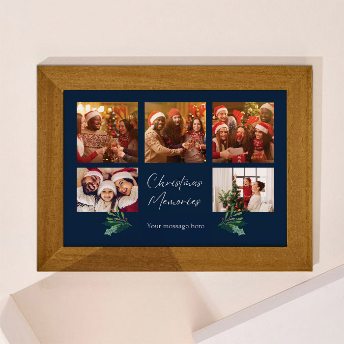 Multi Photo Upload Landscape Print - Christmas Memories