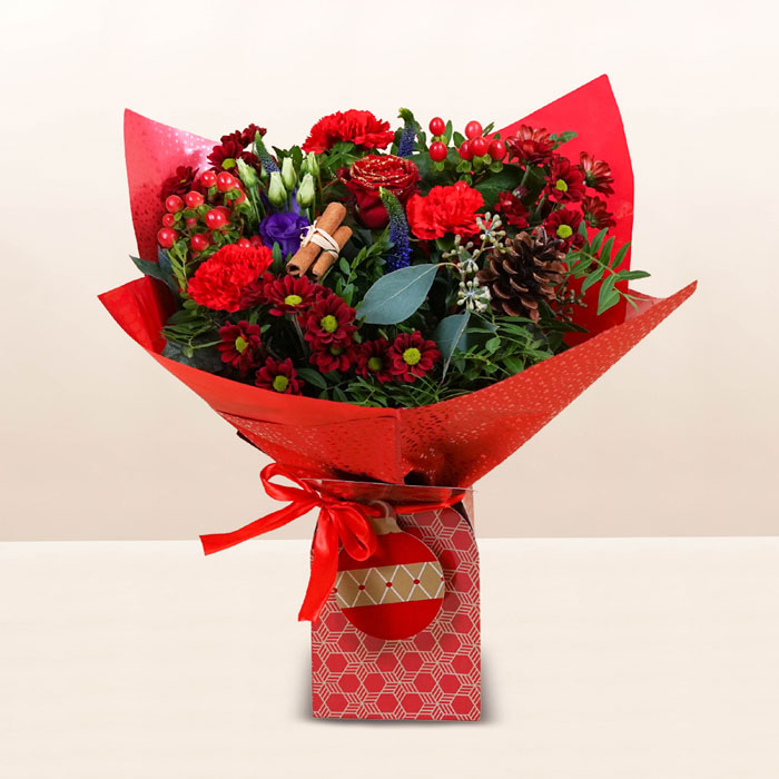 Crimson Queen Flower Bouquet - FREE DELIVERY