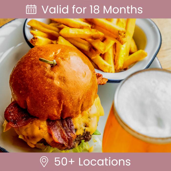 Gourmet Burger & Craft Beer for 2 Experience